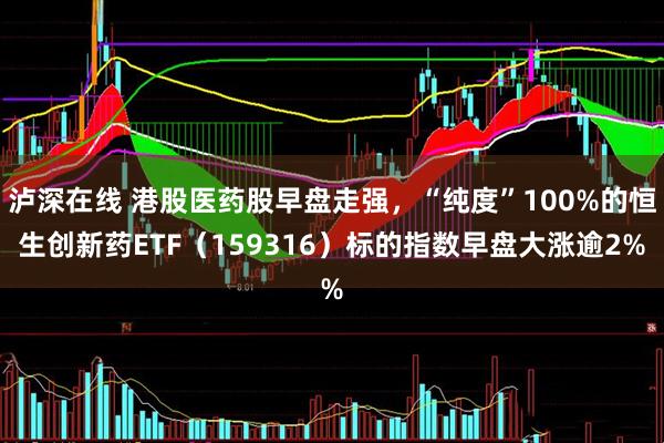 泸深在线 港股医药股早盘走强，“纯度”100%的恒生创新药ETF（159316）标的指数早盘大涨逾2%