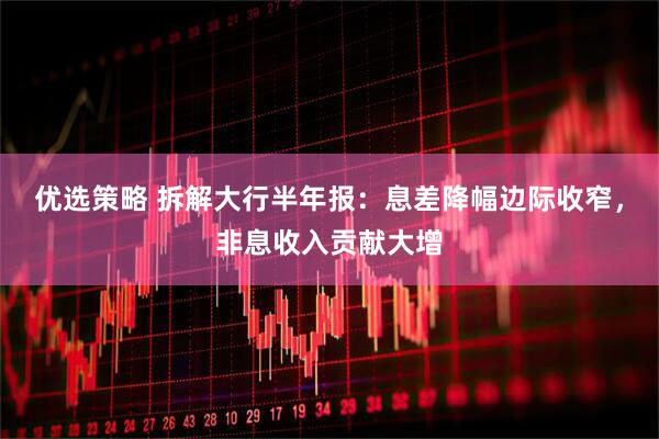优选策略 拆解大行半年报：息差降幅边际收窄，非息收入贡献大增