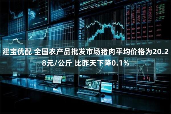 建宝优配 全国农产品批发市场猪肉平均价格为20.28元/公斤 比昨天下降0.1%